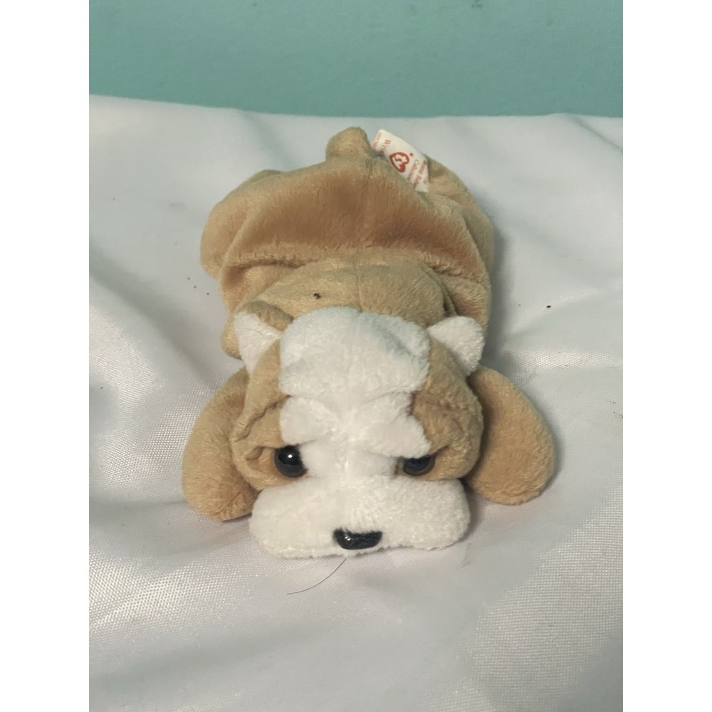 TY Beanie Baby - MWMT - WRINKLES the Bull Dog - Retired Bin10